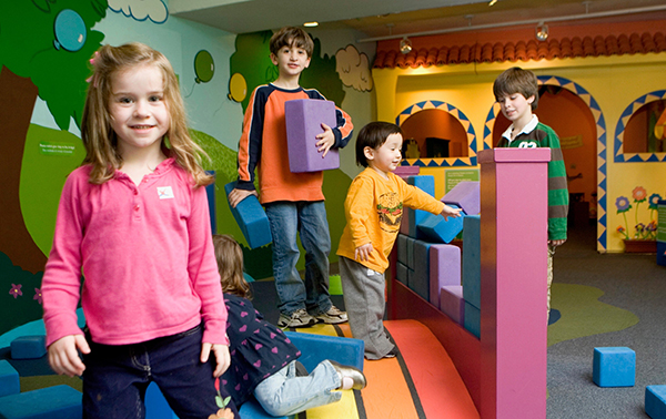 children in a playroom
